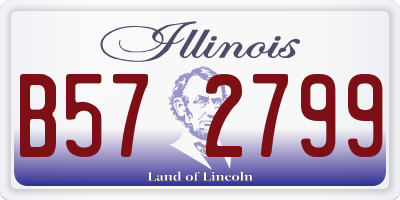 IL license plate B572799