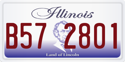 IL license plate B572801