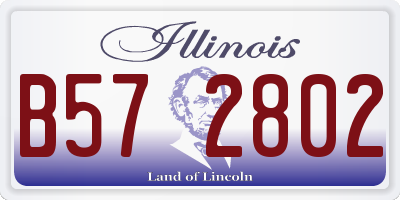 IL license plate B572802