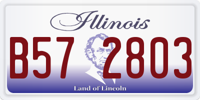 IL license plate B572803