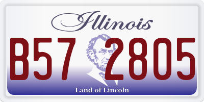 IL license plate B572805