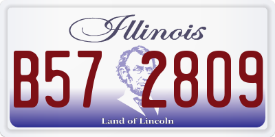 IL license plate B572809