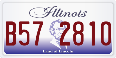 IL license plate B572810