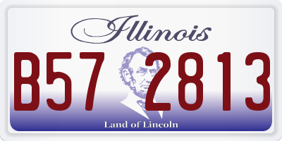 IL license plate B572813