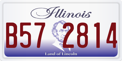 IL license plate B572814