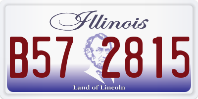 IL license plate B572815