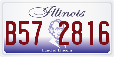 IL license plate B572816