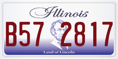 IL license plate B572817