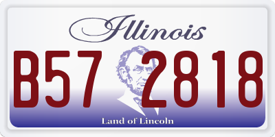 IL license plate B572818