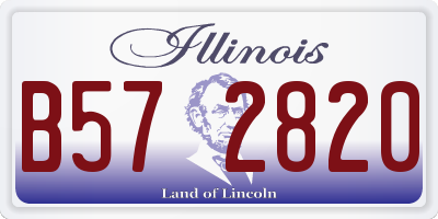 IL license plate B572820