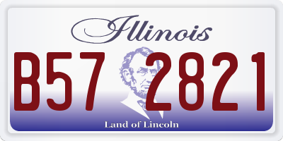 IL license plate B572821