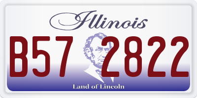 IL license plate B572822