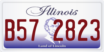 IL license plate B572823