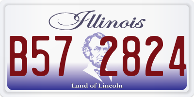 IL license plate B572824