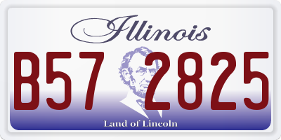 IL license plate B572825