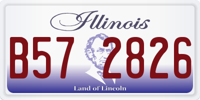 IL license plate B572826
