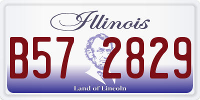 IL license plate B572829