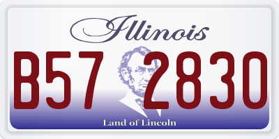IL license plate B572830