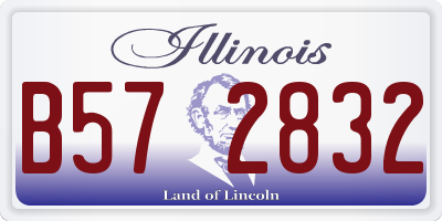 IL license plate B572832