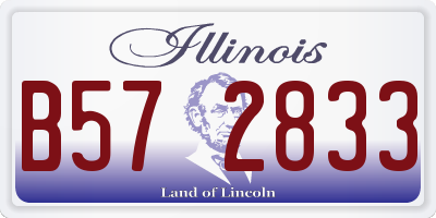 IL license plate B572833