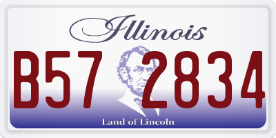 IL license plate B572834