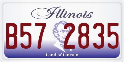 IL license plate B572835