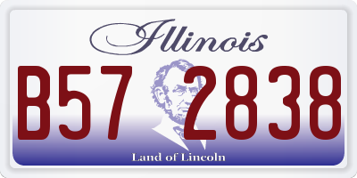 IL license plate B572838