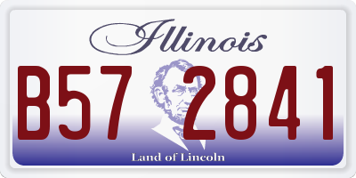 IL license plate B572841