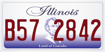 IL license plate B572842