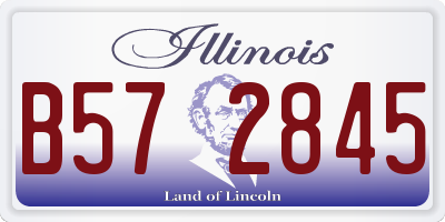 IL license plate B572845