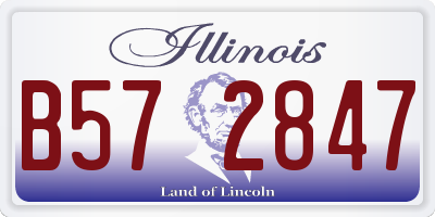 IL license plate B572847
