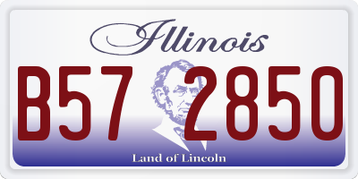 IL license plate B572850
