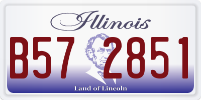 IL license plate B572851