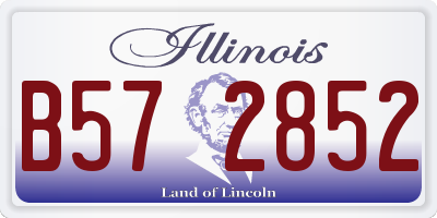 IL license plate B572852