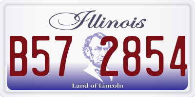 IL license plate B572854