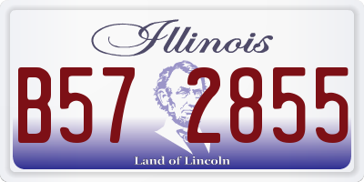 IL license plate B572855