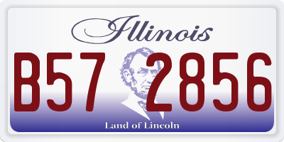 IL license plate B572856