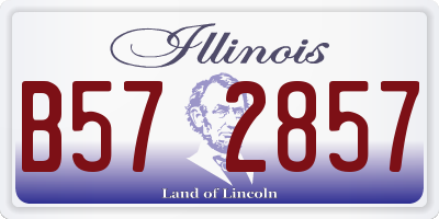 IL license plate B572857