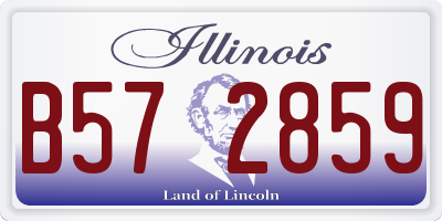 IL license plate B572859