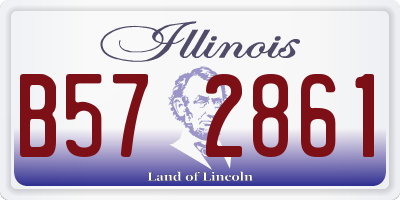 IL license plate B572861