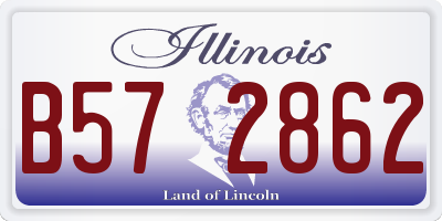 IL license plate B572862