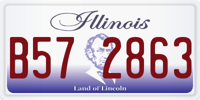 IL license plate B572863