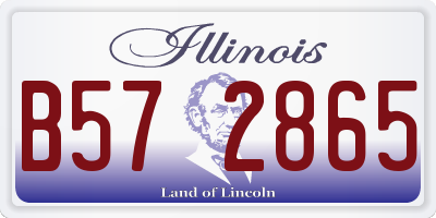 IL license plate B572865