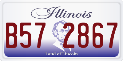 IL license plate B572867