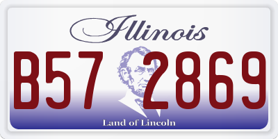 IL license plate B572869