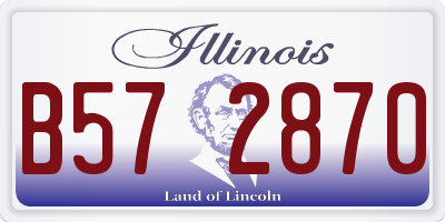IL license plate B572870