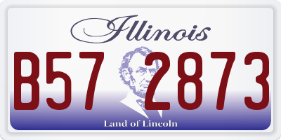 IL license plate B572873