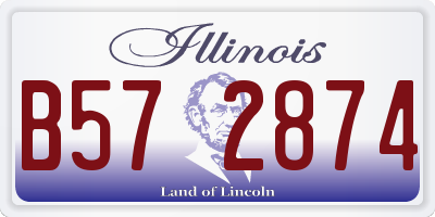 IL license plate B572874