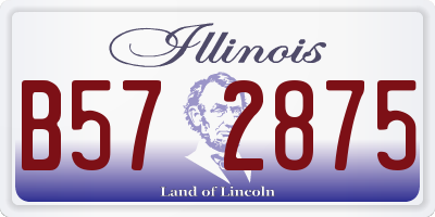 IL license plate B572875