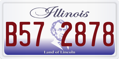 IL license plate B572878